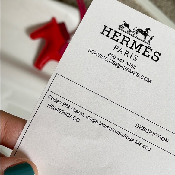 【sold】Hermès rodeo PM, new, authentic. Red/pink - Picture 7 of 7